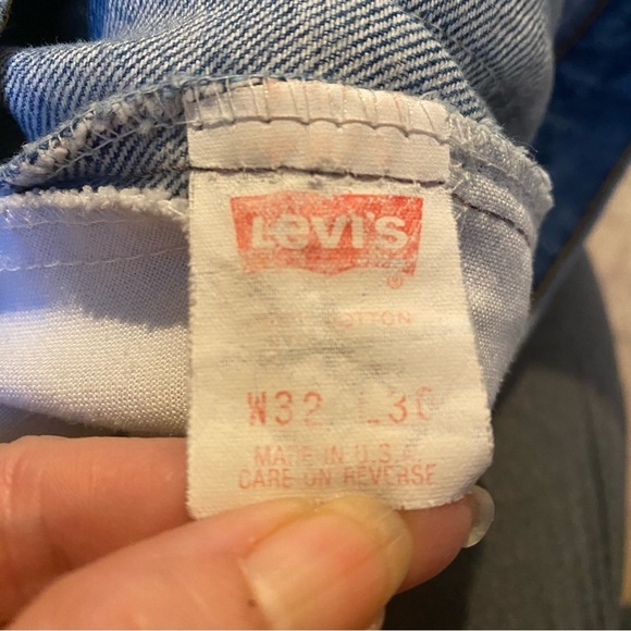 Vintage LEVI’S 540 Light Blue High Waisted Orange Tab Jeans Size 32-Made in USA - Picture 7 of 8